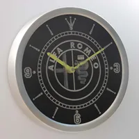 nc0172 Alfa Romeo Neon Light Signs LED Wall Clock 2