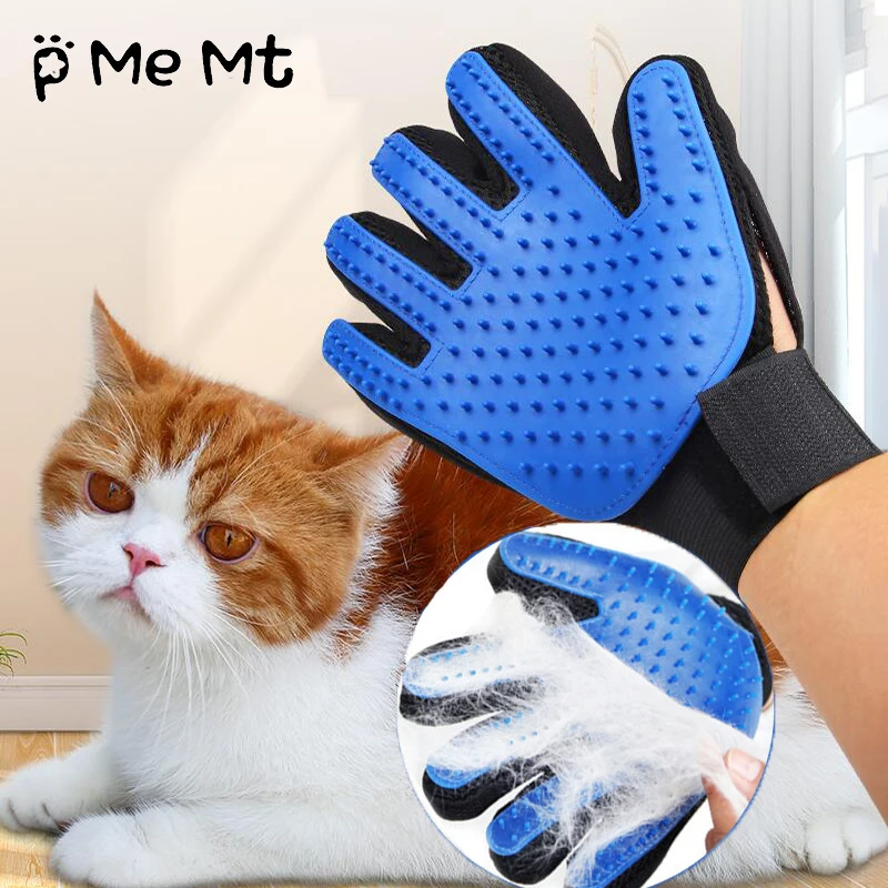 Pmemt Dog Pet brush Glove Deshedding Gentle Efficient Pet Grooming