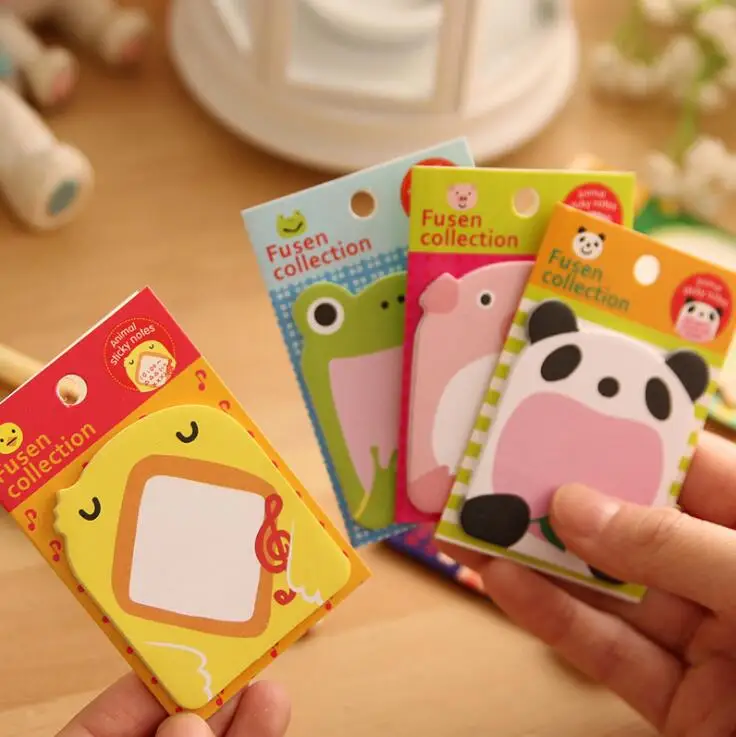 Эллен Брук 1 шт DIY Kawaii животные Липкие заметки креативный почтовый блокнот Filofax