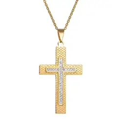 Хип-хоп звезда уличная музыка Металл подвеска в форме Креста ожерелье