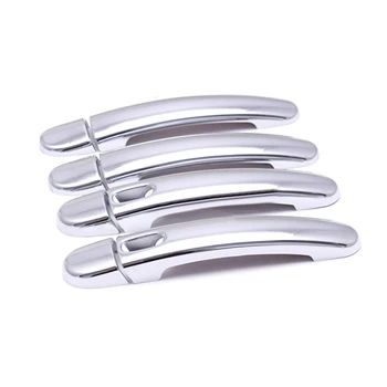 

External Side Door Handle Cover Trim Decoration door handle protective film ABS Chrome 8 pcs For VW jetta MK6 jetta 2012-2018