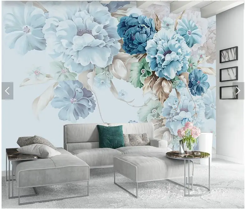 Custom floral wallpaper, simple peony murals for living room bedroom sofa TV background wall decorative wallpaper Custom floral wallpaper, simple peony murals for living room bedroom sofa TV background wall decorative wallpaper