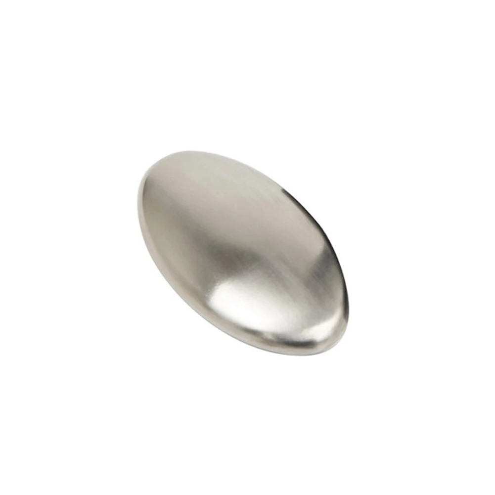 Stainless Steel Soap Oval Shape Chef Soap Deodorize Smell from Hands Bar Magic Eliminating Garlic/onion Smell  1pc