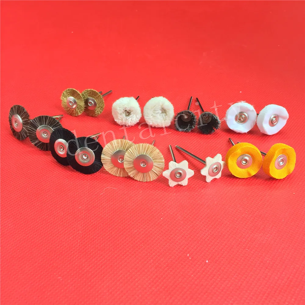 18pcs Dental Polishing Wheels Wool Cotton Polishing Polisher Prophy
