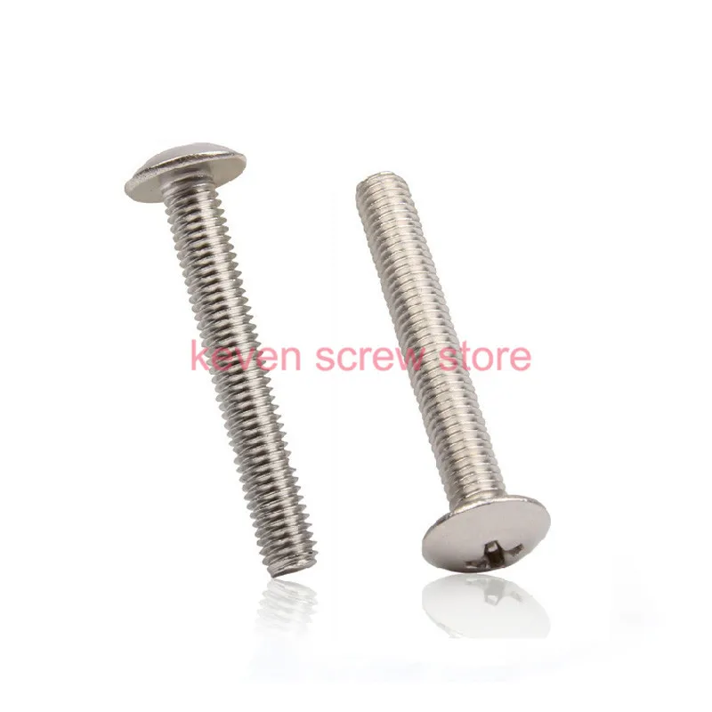 

Free Shipping 50pcs/Lot M4x45 mm M4*45 mm 304 Stainless Steel flat head cross Truss head screw
