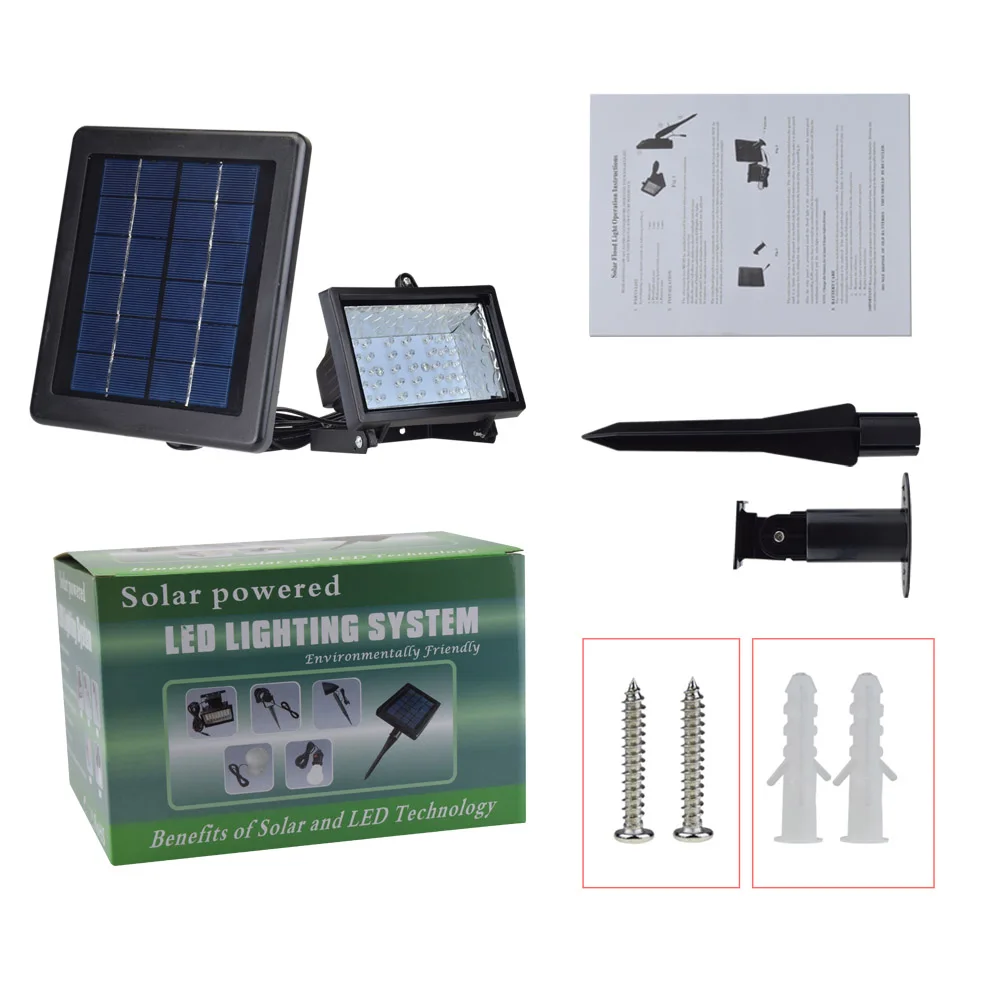 

High Power 40 LED Solar Light Outdoor Waterproof Wall Lamp Garden Road Security Spot Lighting Light Control Wall Lamps