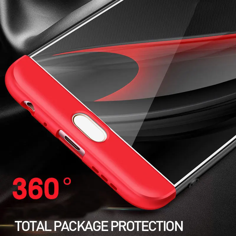 360 градусов полный чехол для MEIZU mblu M6 M5 M3 Примечание ME2 MS6 M6S с закаленным Стекло