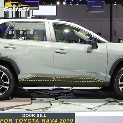 Gelinsi для Toyota RAV4 2019 автомобильный Стайлинг двери ворота боковая педаль порога крышка стикер рамки внешние аксессуары