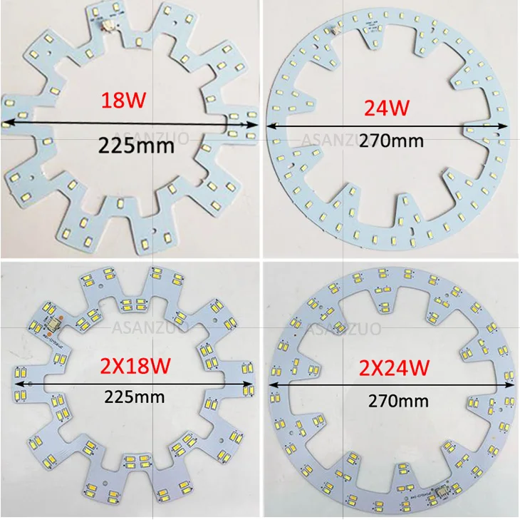 110 В 220 в 230 В DIY 18 Вт 24 Вт поверхностный монтаж светодиодный потолочный светильник круглый светодиодный PCB светодиодный круглый светильник светодиодный светильник