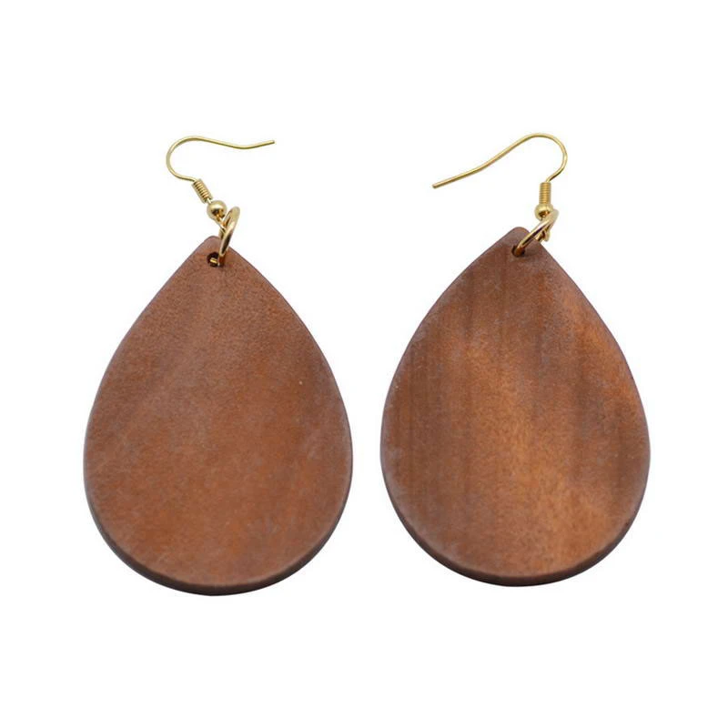 Stylish handmade Wooden Mixed Color Women's Wood Drop Earrings Stylish handmade Wooden Mixed Color Women's Wood Drop Earrings