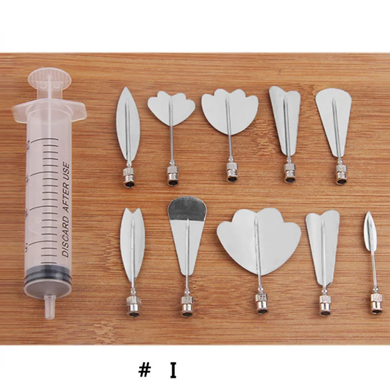 Buy 11pcs/set 3D Gelatin Jelly Art Needles Tools Metal