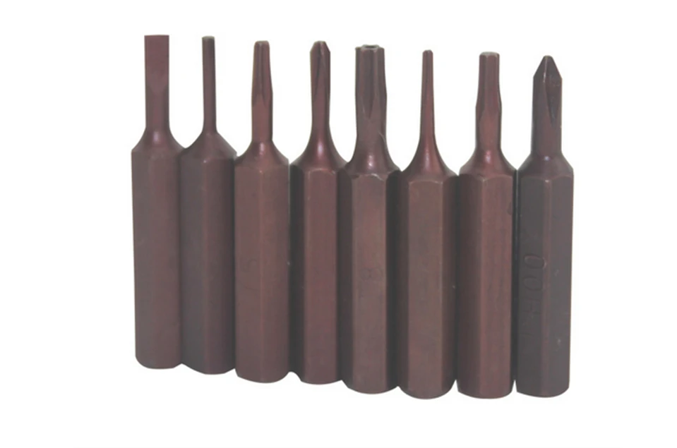 BEST-927 Screwdriver Bits Set PH00 PH000 T4 T5 T6 T8 Slotted 2.0 Pentalobe 0.8 1.2 For Mobile Phone Laptop PC Computer Repairs