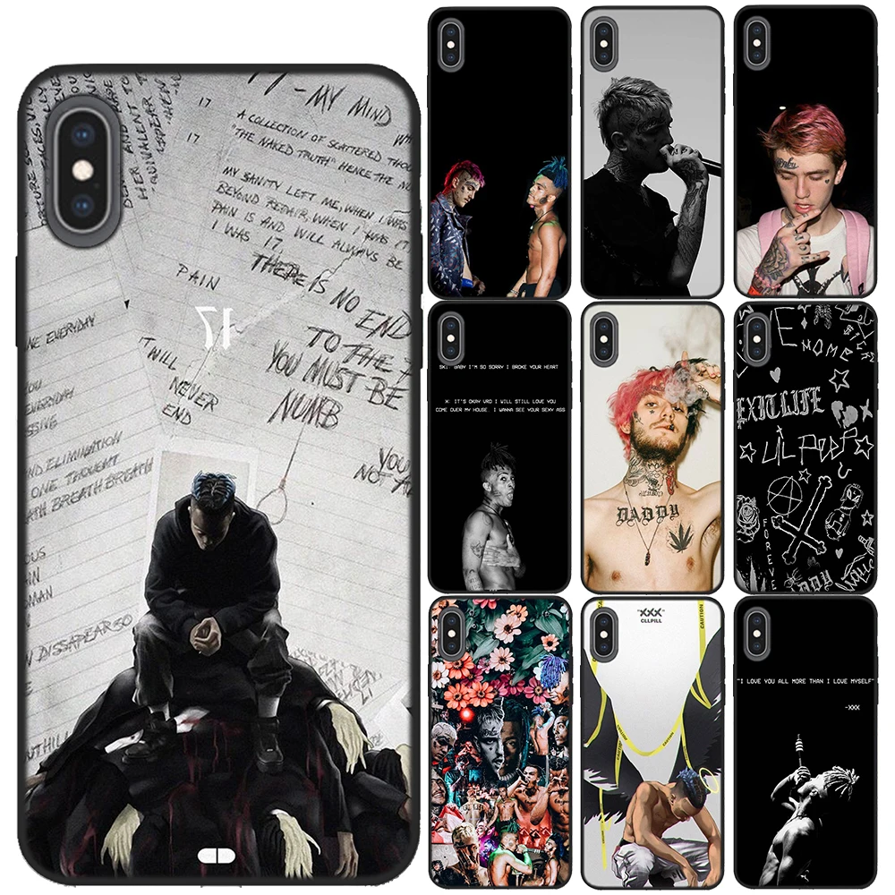 Rap Singer Lil Peep Xxxtentacion Мягкий чехол из ТПУ для iPhone 11 Pro Max X XS XR XS MAX 7 8 6S 6plus 5 5S SE силиконовый чехол s