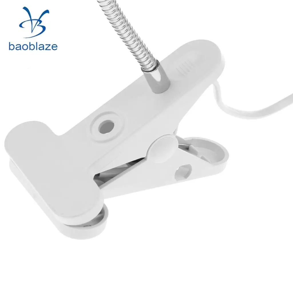 E27 Flexiable Light Holder Socket Simple Switch Design Clip Lamp with Touch Control UK Plug