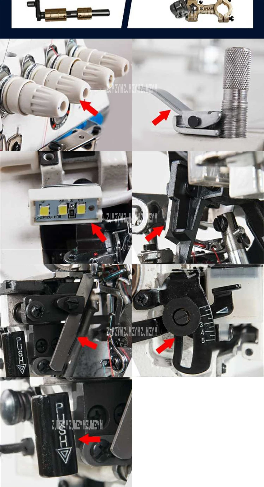 LT2-747 бытовой оверлочный Многофункциональный оверлочный станок Настольный 550 Вт с прямым приводом оверлочная машина швейная машина 110 В/220 В