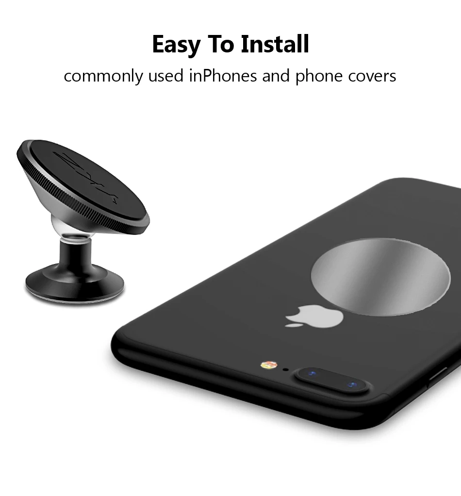 YKZ Car Phone Holder Dashboard Magnetic 360 Degree Universal Air Vent Mount Phone Stand Holder for iPhone Samsung Xiaomi   (13)