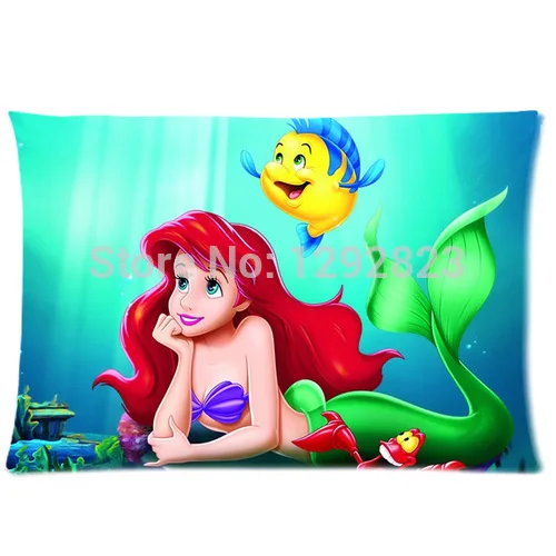 

Popular The Little Mermaid Zippered Pillow Cases 20x30 (one side) PC-733