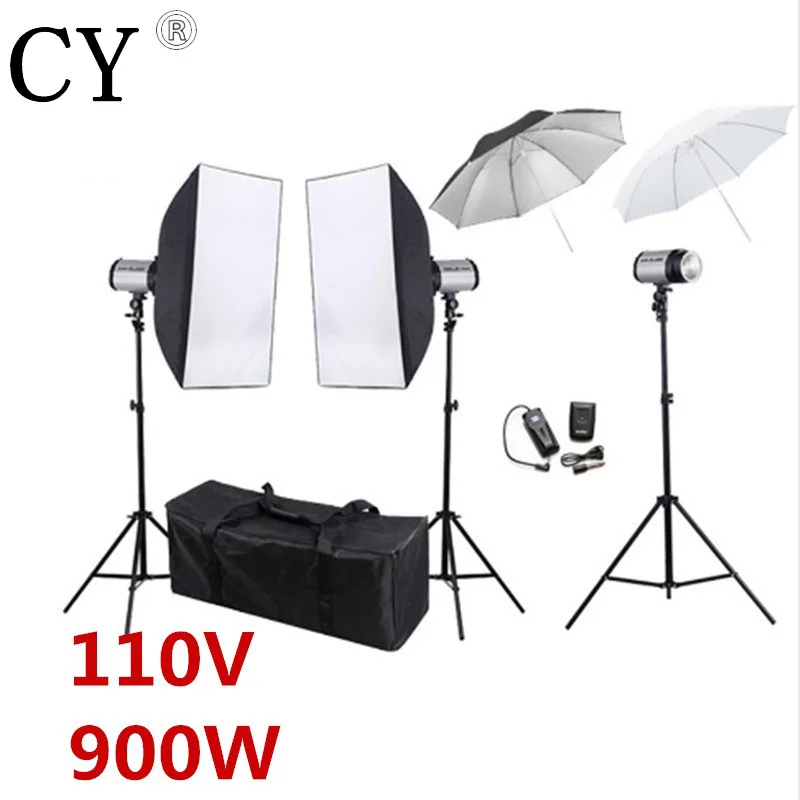 

Godox 300SDI Photo Video Studio Softbox Flash Lighting Kits 900W Flash Monolight Lightbox Stand Set PSK300B1
