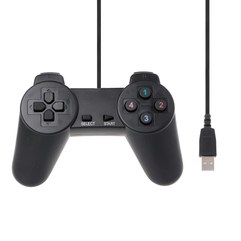 

USB 2.0 Wired Multimedia Gamepad Gaming Joystick Joypad Wired Game Controller For Laptop Computer PC