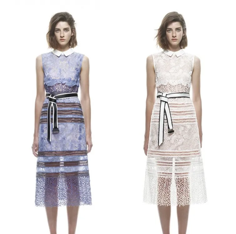 self portrait collar dress