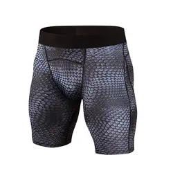 2019 новый стиль дышащая Для мужчин компрессионные шорты ММА тренировки Фитнес плавки Crossfit кожи плотно Comouflage короткие штаны