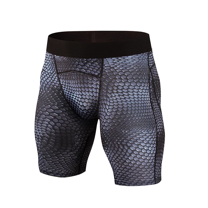 

2019 new style Breathable Men's Compression Shorts MMA Workout Fitness Bottoms Crossfit Skin Tight Comouflage Short Pants