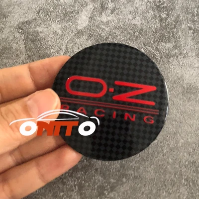 4 шт./компл. 64 мм автомобильные обода колеса концентратор центр Шапки Авто концентратор наклейка на крышки для o.z гоночный OZ логотип эмблема значок подходят для всех автомобилей серии - Цвет: grid black red stick