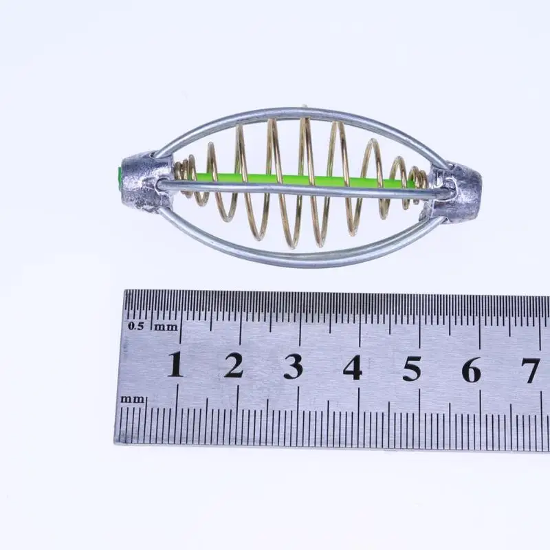 2 шт./лот 5,5 см рыболовная клетка для приманки свинцовый грузило Поворотная пружина+ свинцовый рыболовный Метатель Карп для фидерная ловля карпа снасти Аксессуары