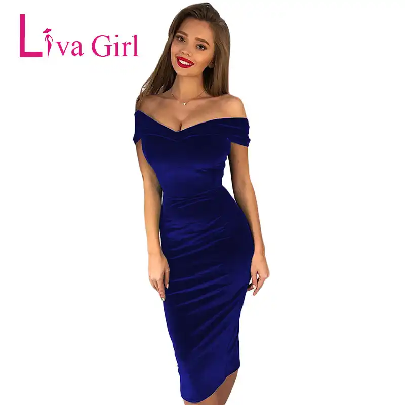 Velvet Bodycon Midi Dress Sale, 59% OFF 