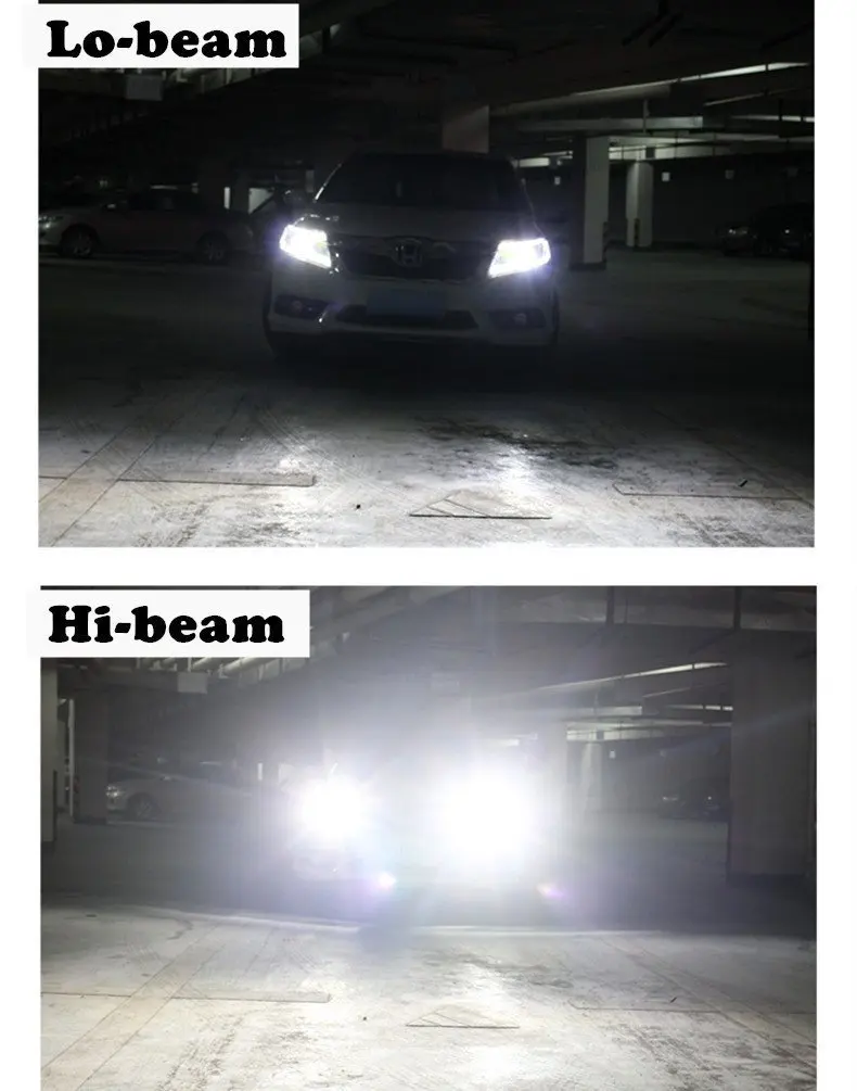 9007 HB5 светодиодные лампы для фар 16000LM 6500K + 1 пара декодеров Chevrolet Chrysler Dodge Neon Caravan Ford