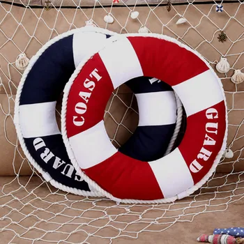 

Buoy Shape Decoration Cushion Coast Guard Stuffed Toy Pillow Anti-Decubitus Cushions Correct Sitting Posture Boy Toy