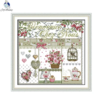 

Home life Patterns Aida Canvas 11CT 14CT Embroidery Needlework Cross stitch kits Beginner DIY Handmade Crafts Factory Wholesale