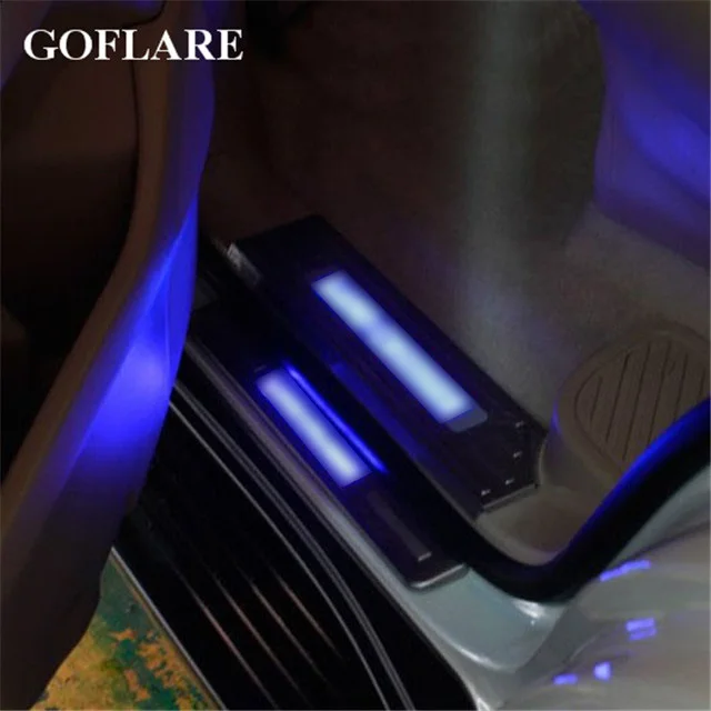 

led door sill strip For Toyota Land Cruiser 200 J200 LC200 V8 2008-2016 2017 2018 illuminated sills guard scuff plates threshold