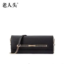 LAORENTOU2016 new high quality luxury fashion hand bag leather envelope bag counter genuine, well-known brands of women
