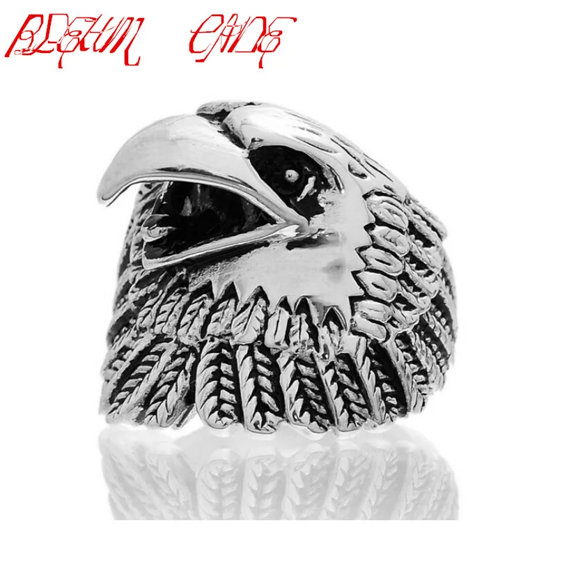 Stainless Steel Silver Biker Eagle Ring Mens Motorcycle Band Party | Украшения и аксессуары