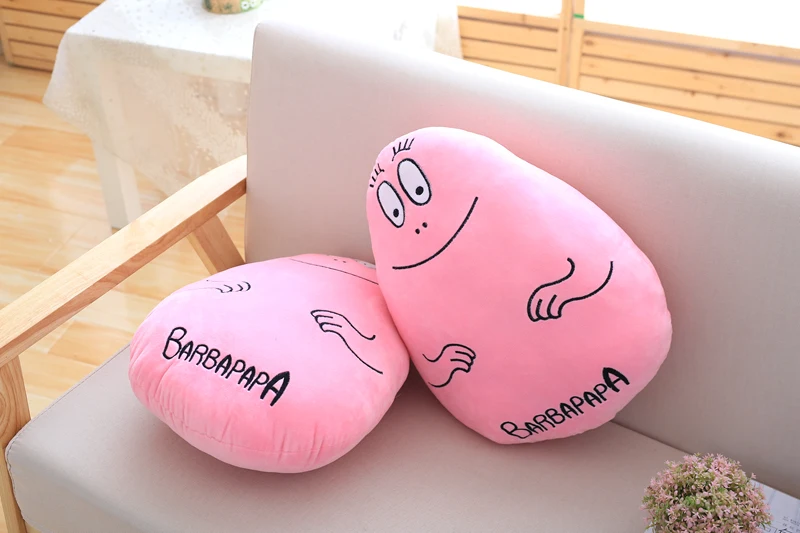 1 шт. 45 см мультфильм рисунок Barbapapa плюшевые подушки мягкие плюшевые игрушки малыша Плюшевые игрушки для детей диванную подушку домой декор