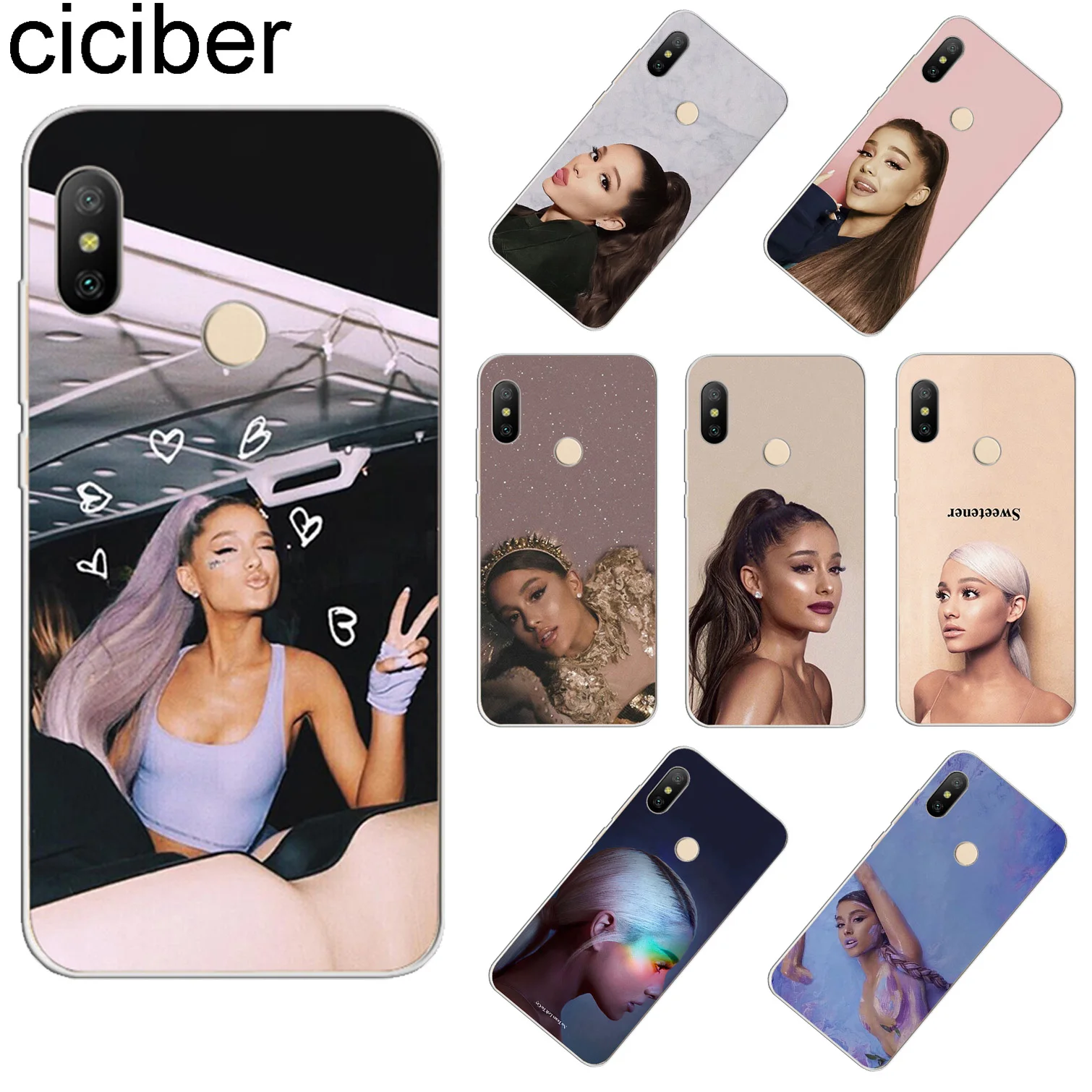 

ciciber For Xiaomi Redmi 6 5 4 3 A X S Plus Pro S2 Clear Soft TPU Ariana Grande Phone Cases For Redmi Note 6 5 4 3 X A Pro Coque