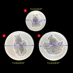 Силиконовые формы золото зеркало в форме рыбы DIY ремесла Ювелирные изделия ручной работы кулон эпоксидной аксессуары для волос из смолы