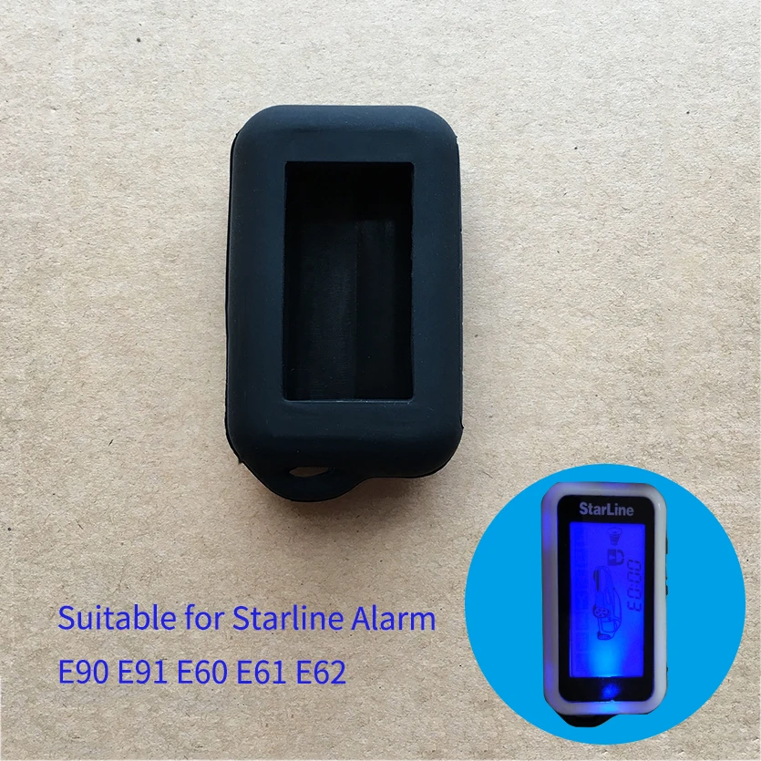 

Newest Russian alarm E90 version E91 E60 E61 E90 silicone case for Starline lcd two way remote car high quality protect shell