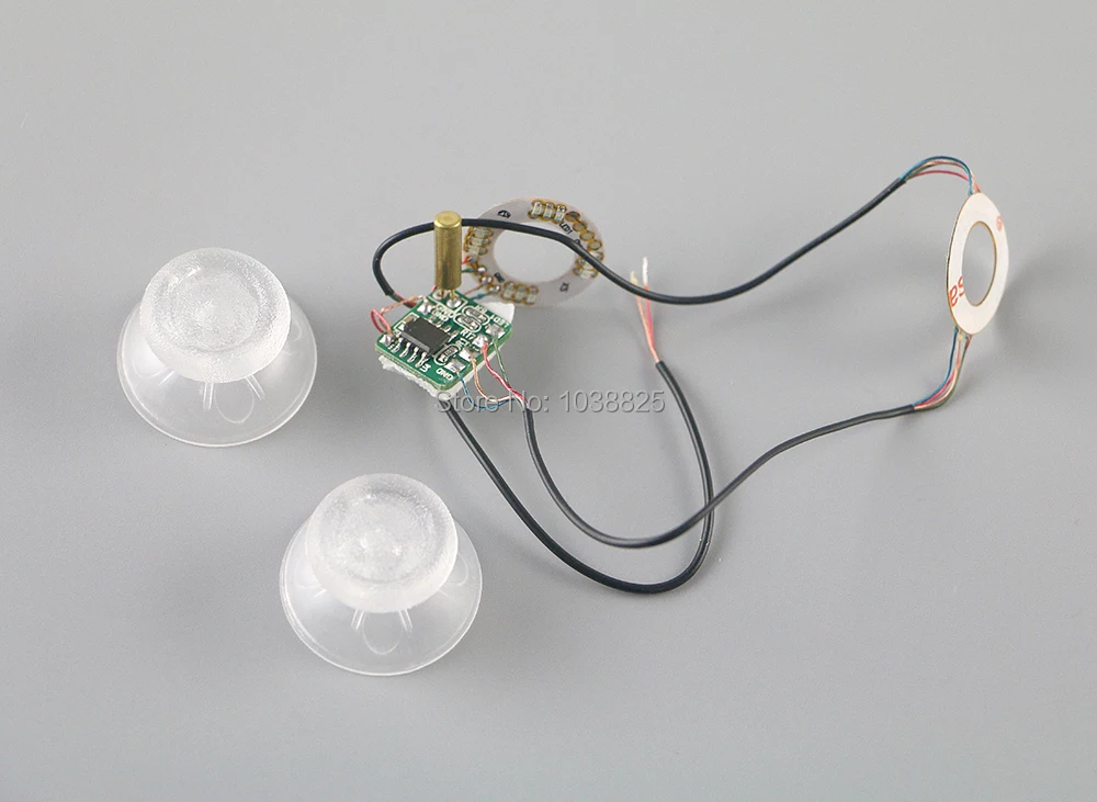 Новый прозрачный аналоговый Thumbsticks светодиодный светильник с 2 колпачками