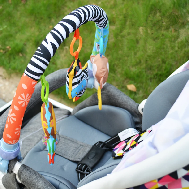 Sozzy детская коляска/кровать/Колыбель подвесная игрушка для Tots Cots погремушки сиденье милая плюшевая коляска мобильные подарки 88 см погремушки Зебра
