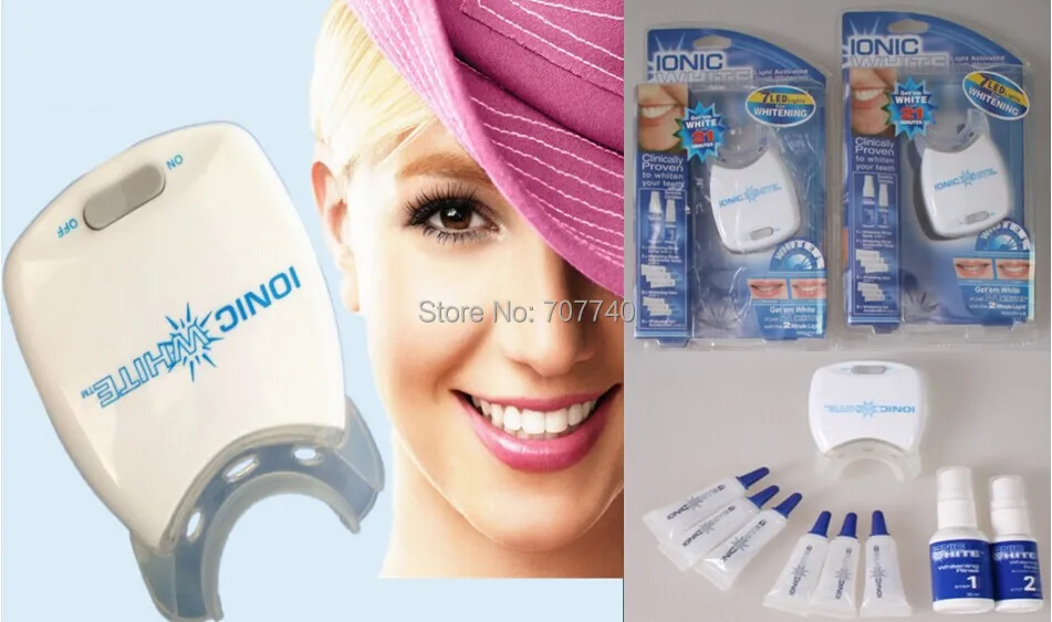 2014 New Arrival Activated 7 LED Whitening System IONIC WHITE REFILL