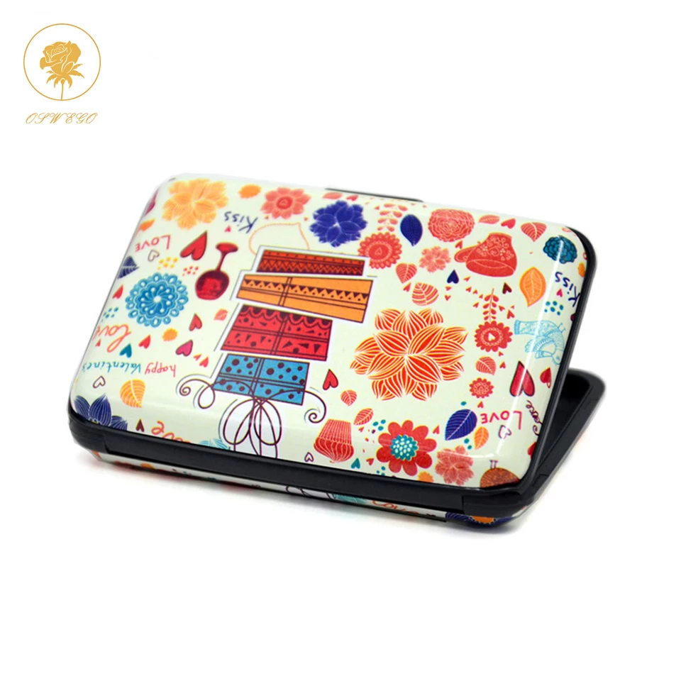 

Oswego Wallet ID Credit Card Case Holder Christmas Gifts For 2018 Year Anti RFID Card Holder Men Women Coin Wallet