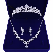 Luxus Edle Kristall Blatt Braut Schmuck Sets Strass Krone Diademe Halskette Ohrringe Set für Braut Afrikanische Perlen Schmuck Sets