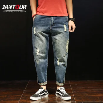 

2018 Brand Camo military Denim Jean Men Homme Casual Black Harem Pants hole Jeans Man Trousers Plus Size 28-42 free shppiong