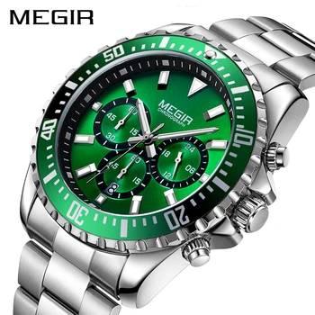 

Top Luxury Brand Chronograph Quartz Men Wristwatch Stainless Steel Business Analog Watches Men Clock Hour Relogio Masculino