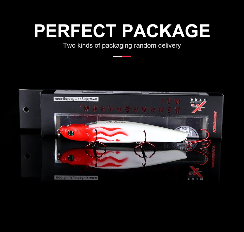 Kingdom Fishing Lures 58mm 8g, 22g Watery Beast Pencil Floating And Slow Sinking New Interesting Functional Design Baits (10)