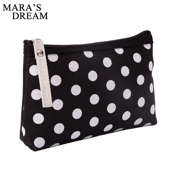 

Mara's Dream Women Cosmetic Cases fashion Dot printing canvas Women bag Multifunction Portable Women wash bag storage bag