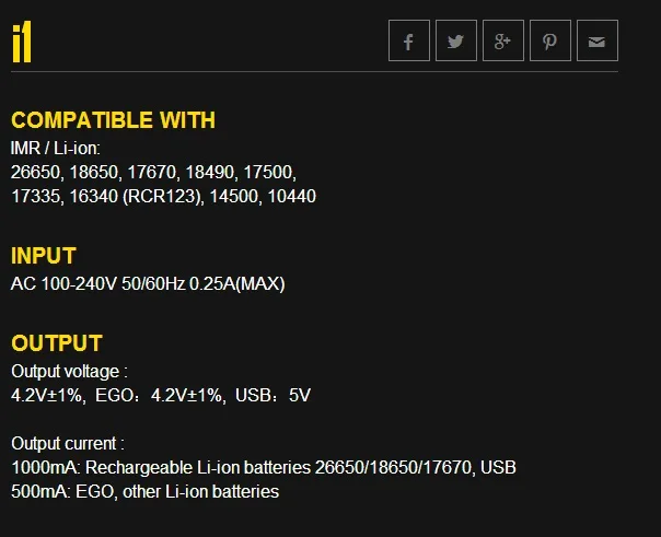 nitecore i1 5