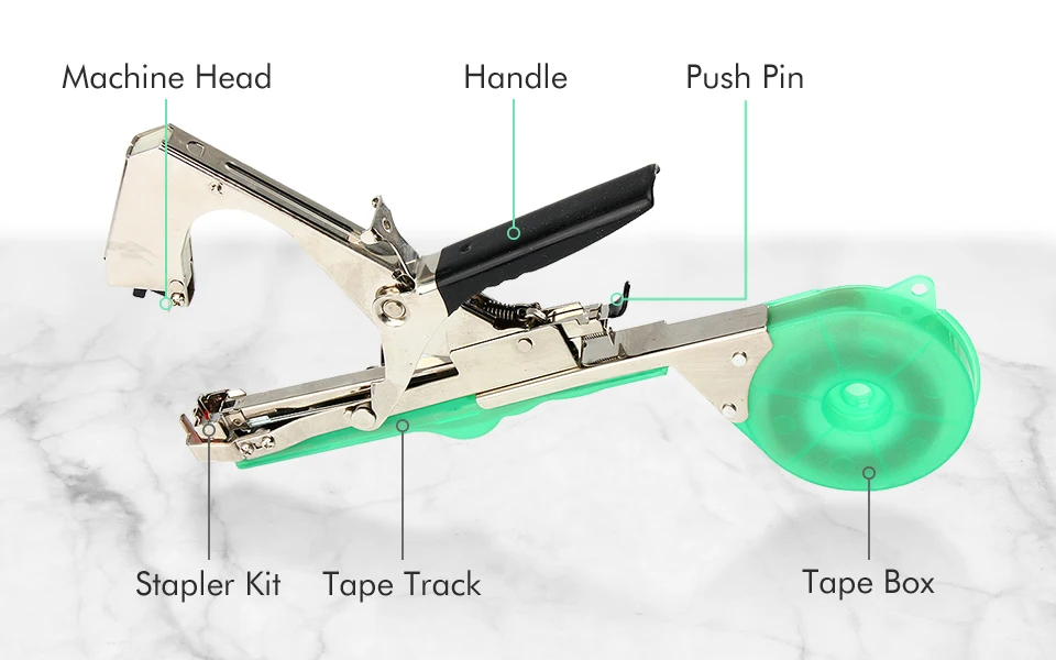 Инструмент для завязывания растений инструмент для подвязки ветвей ветка ручная завязывающая машина Tapetool Tapener резак садовый инструмент